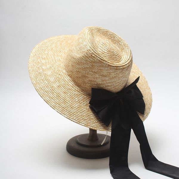 stingy brim hats 2021 black ribbon panama straw hat summer ladies outdoor beach seaside sun visors flat cap 9.5cm, Blue;gray
stingy brim hats 2021 black ribbon panama straw hat summer ladies outdoor beach seaside sun visors flat cap 9.5cm, Blue;gray