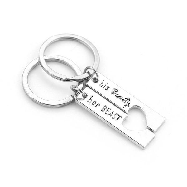 keychains 2pc fashion romantic couple key chain exquisite lettering her beautiful love circle friends family gifts, Silver
keychains 2pc fashion romantic couple key chain exquisite lettering her beautiful love circle friends family gifts, Silver