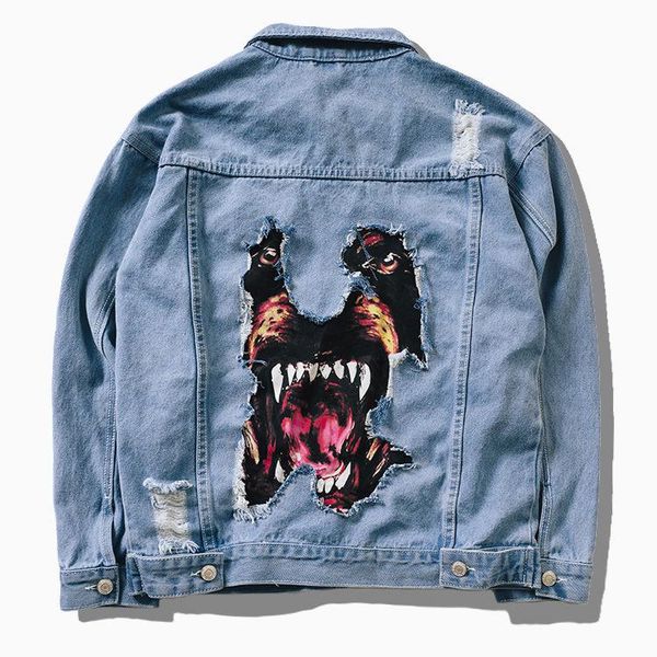 men's jackets 2021 denim hip hop streetwear dog head printing cowboy ripped distressed jean men women brand casual jacket, Black;brown
men's jackets 2021 denim hip hop streetwear dog head printing cowboy ripped distressed jean men women brand casual jacket, Black;brown