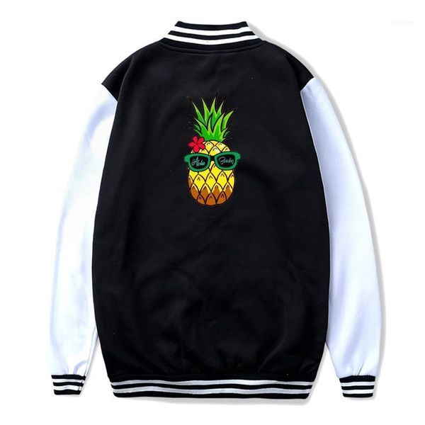 men's hoodies & sweatshirts beach pineapple printed baseball uniform jacket sport coat1, Black
men's hoodies & sweatshirts beach pineapple printed baseball uniform jacket sport coat1, Black