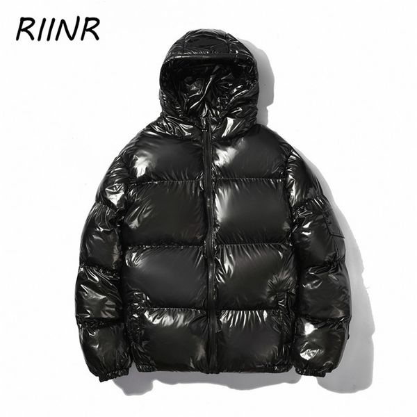 riinr shiny thick padded coat fashion trend warmth reflective hooded men's solid color jacket couple plus size coat 211204, Black
riinr shiny thick padded coat fashion trend warmth reflective hooded men's solid color jacket couple plus size coat 211204, Black