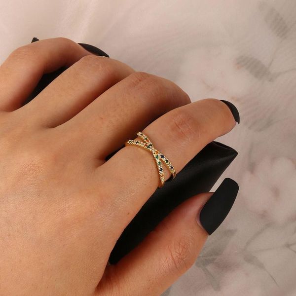 wedding rings fashion colorful zircon rainbow ring for women jewelry female cross shape fine gift wholesale, Slivery;golden
wedding rings fashion colorful zircon rainbow ring for women jewelry female cross shape fine gift wholesale, Slivery;golden