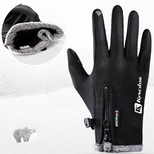cycling gloves winter anti-slip windproof touchscreen bicycle buckle camping bike adjustable anti-lost zipper s1x6, Black
cycling gloves winter anti-slip windproof touchscreen bicycle buckle camping bike adjustable anti-lost zipper s1x6, Black