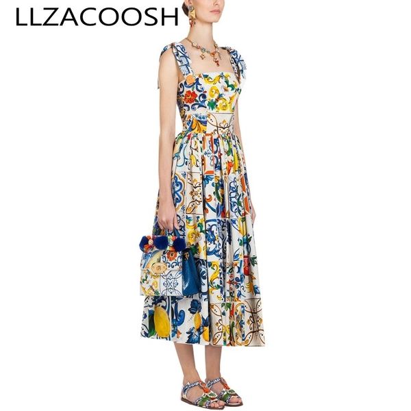 fashion runway summer dress women's vacation holiday vestidos bow strap backless blue and white porcelain floral long dress 210514, Black;gray
fashion runway summer dress women's vacation holiday vestidos bow strap backless blue and white porcelain floral long dress 210514, Black;gray