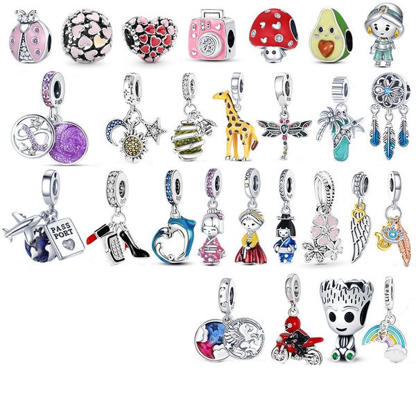 925 sterling silver rainbow flower dragonfly charms astronaut & girls dangle charm animal bead fit pandora bracelet jewelry, Black
925 sterling silver rainbow flower dragonfly charms astronaut & girls dangle charm animal bead fit pandora bracelet jewelry, Black