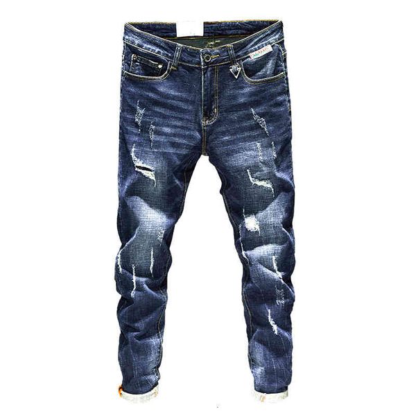 jeans spring designer europe men's destroyed holes denim male ripped skinny trousers slim biker long pants, Blue
jeans spring designer europe men's destroyed holes denim male ripped skinny trousers slim biker long pants, Blue