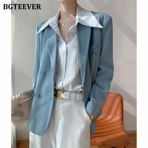 women's suits & blazers bgteever autumn chic loose women solid blazer full sleeve chain double breasted female suit jackets casual ladi, White;black
women's suits & blazers bgteever autumn chic loose women solid blazer full sleeve chain double breasted female suit jackets casual ladi, White;black