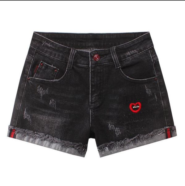 est women black summer middle waist denim shorts curling spring female size 26/33 j3155 women's, White;black
est women black summer middle waist denim shorts curling spring female size 26/33 j3155 women's, White;black