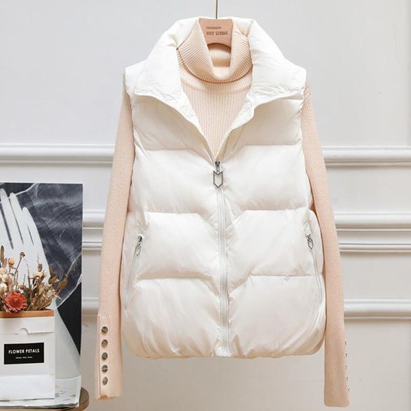 women's vests #0746 black white khaki short vest coat women winter waistcoat female casual waitcoat femme duck down ladies
women's vests #0746 black white khaki short vest coat women winter waistcoat female casual waitcoat femme duck down ladies