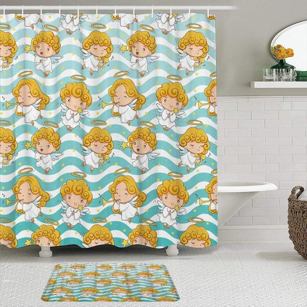 fabric shower curtain and mats set,christmas theme cute little angel,waterproof bath curtains with 12 hooks,non slip rugs
fabric shower curtain and mats set,christmas theme cute little angel,waterproof bath curtains with 12 hooks,non slip rugs