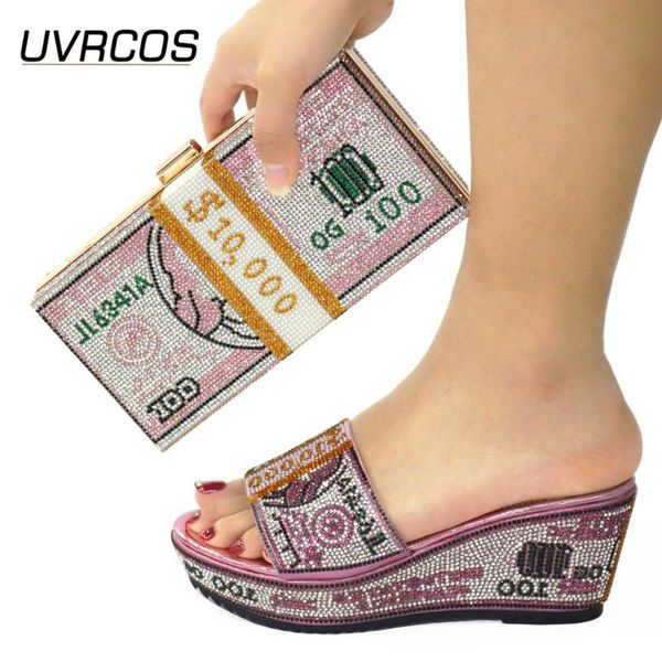 dress shoes decorated with rhinestone 2021 italian design est fashion special fashiontable style pink color noble women and bag set, Black
dress shoes decorated with rhinestone 2021 italian design est fashion special fashiontable style pink color noble women and bag set, Black