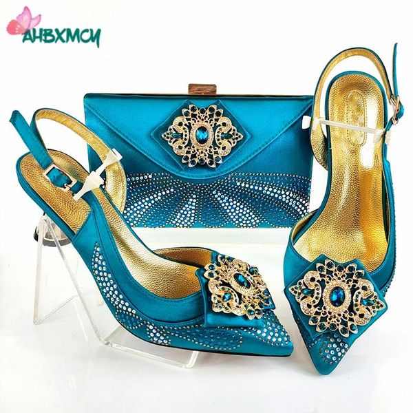 dress shoes 2021 winter arrivals slingbacks sandals decorate with rhinestone italian women matching bag in teal blue color, Black
dress shoes 2021 winter arrivals slingbacks sandals decorate with rhinestone italian women matching bag in teal blue color, Black