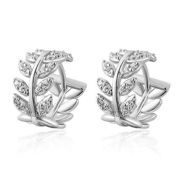 hoop & huggie trendy leaves shape rhinestone surround earrings round lovers circle women crystal small earring, Golden;silver
hoop & huggie trendy leaves shape rhinestone surround earrings round lovers circle women crystal small earring, Golden;silver