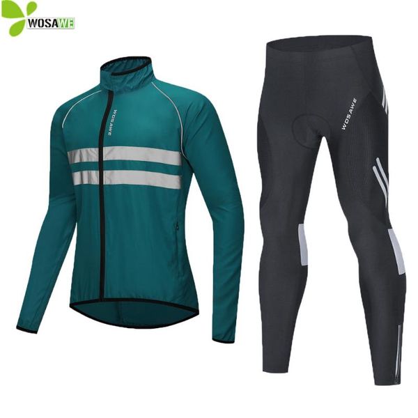 racing sets wosawe windproof cycling wind coat set reflective jacket tight trousers clothing outdoor mtb bike waterproof riding suit, Black;blue
racing sets wosawe windproof cycling wind coat set reflective jacket tight trousers clothing outdoor mtb bike waterproof riding suit, Black;blue