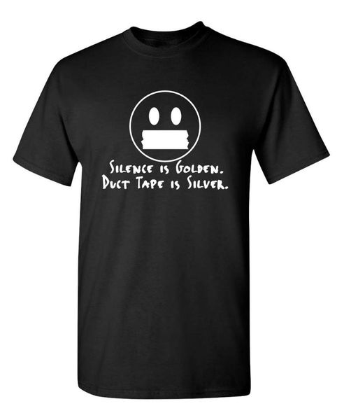 men's t-shirts duct tape is silver graphic novelty sarcastic funny t shirt cotton vintage tees, White;black
men's t-shirts duct tape is silver graphic novelty sarcastic funny t shirt cotton vintage tees, White;black