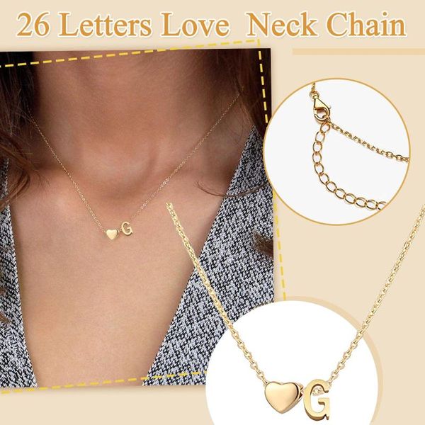 pendant necklaces women's fashion heart shape beaded letter necklace 26 letters love clavicle neck chain for women jewelry gift 21826, Silver
pendant necklaces women's fashion heart shape beaded letter necklace 26 letters love clavicle neck chain for women jewelry gift 21826, Silver