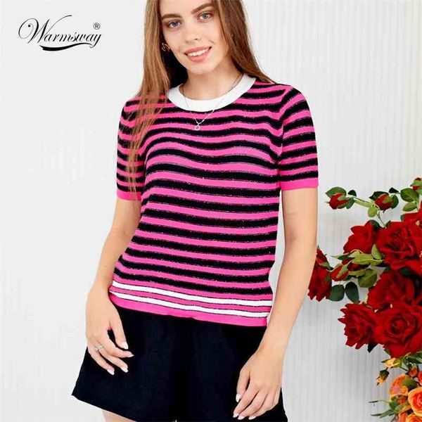 summer fashion t-shirt striped o-neck thin knitted women slim knitwear b-010 210522, White
summer fashion t-shirt striped o-neck thin knitted women slim knitwear b-010 210522, White