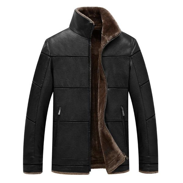 men's fur & faux thickening winter jacket men warm windbreak outwear lamb collar mens leather jackets and coats 7xl plus size, Black
men's fur & faux thickening winter jacket men warm windbreak outwear lamb collar mens leather jackets and coats 7xl plus size, Black
