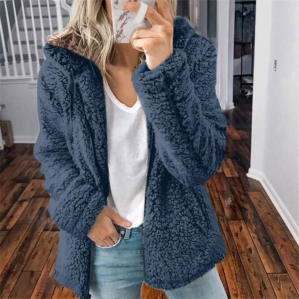 women's fur & faux 2021 winter thick warm teddy coat woman lapel long sleeve fluffy hairy fake jackets female button pockets plus size, Black
women's fur & faux 2021 winter thick warm teddy coat woman lapel long sleeve fluffy hairy fake jackets female button pockets plus size, Black