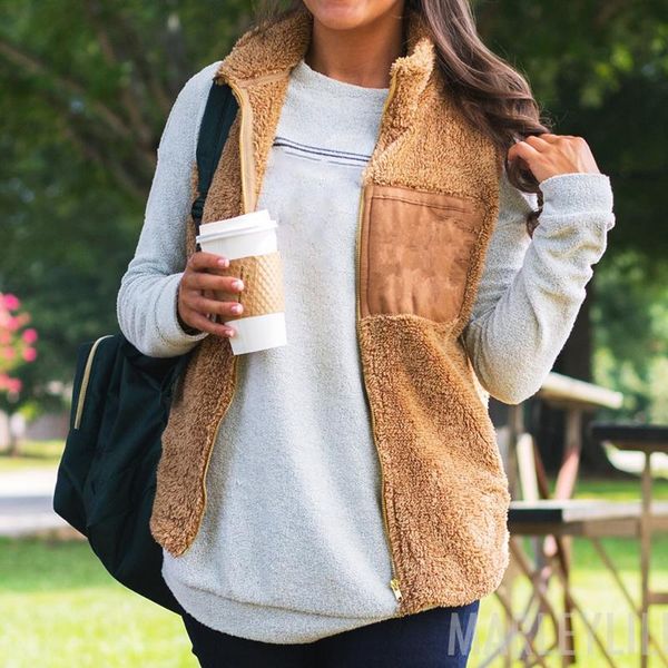 women's jackets coats stand collar lightweight faux fur fleece warm zipper pockets coat patchwork fashion young lady outwear female, Black;brown
women's jackets coats stand collar lightweight faux fur fleece warm zipper pockets coat patchwork fashion young lady outwear female, Black;brown