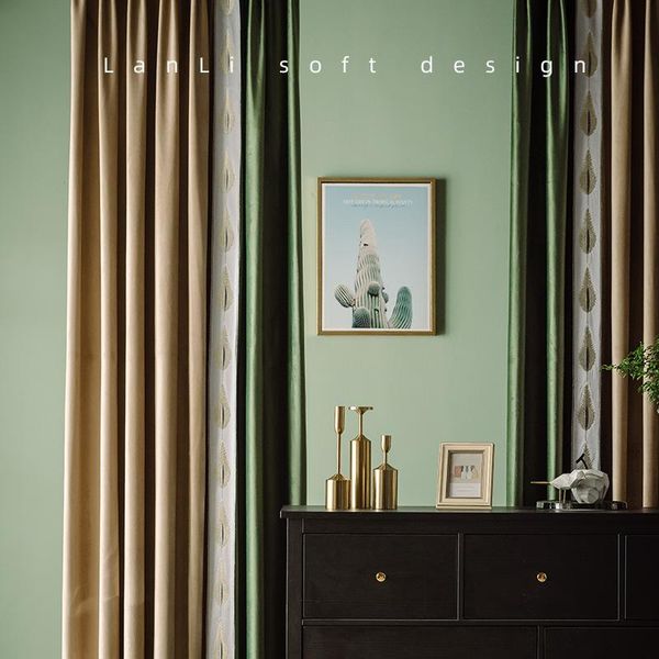 thickened light luxury dark green dutch velvet stitching curtain customization curtains for living dining room bedroom & drapes
thickened light luxury dark green dutch velvet stitching curtain customization curtains for living dining room bedroom & drapes