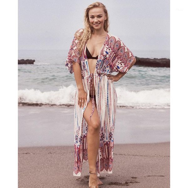beach cover up tunics for print chiffon long kaftan bikini robe de plage sarong wrap swimsuit coverup q1121 women's swimwear1, White;black
beach cover up tunics for print chiffon long kaftan bikini robe de plage sarong wrap swimsuit coverup q1121 women's swimwear1, White;black