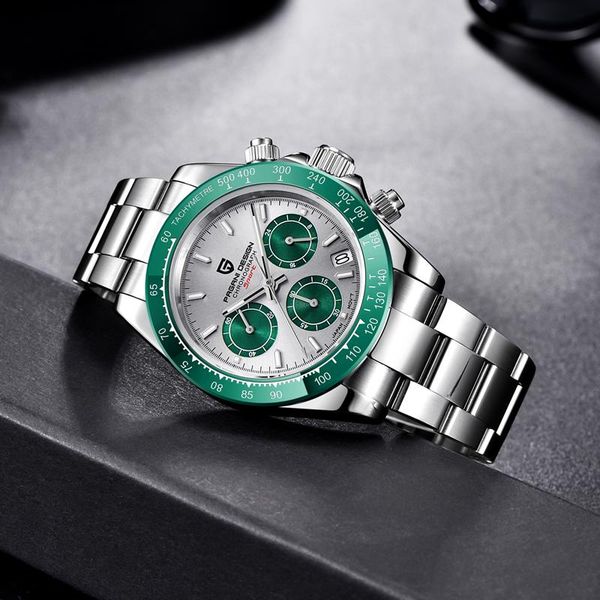 wristwatches pagani design 2021 luxury fashion men' quartz watch sapphire glass stainless steel waterproof automatic date clock, Slivery;brown 
wristwatches pagani design 2021 luxury fashion men' quartz watch sapphire glass stainless steel waterproof automatic date clock, Slivery;brown