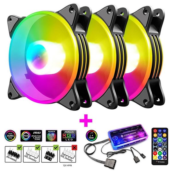fans & coolings au42 -coolmoon 3pcs cooler 5v argb sync music rhythm rgb computer cooling fan cpu pc case radiator with remote controller
fans & coolings au42 -coolmoon 3pcs cooler 5v argb sync music rhythm rgb computer cooling fan cpu pc case radiator with remote controller