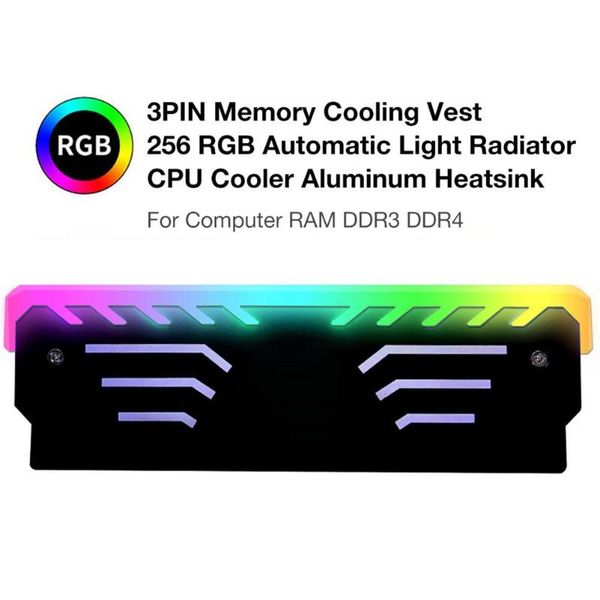 lapcooling pads memory heatsink radiator for computer ram ddr3 ddr4 256 color rgb automatic luminous accessories 
lapcooling pads memory heatsink radiator for computer ram ddr3 ddr4 256 color rgb automatic luminous accessories