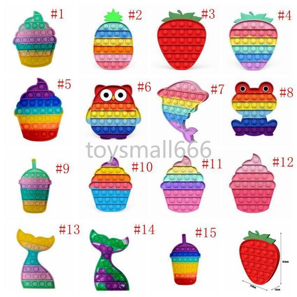 push bubble sensory fidget toy rainbow ice cream mermaid strawberry cake squishy figet stress reliever toys birthday party gifts 
push bubble sensory fidget toy rainbow ice cream mermaid strawberry cake squishy figet stress reliever toys birthday party gifts