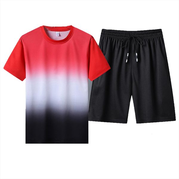 fashion summer quick drying two men tracksuits piece short sleeve round neck slim fit t shirt shorts fitness set sportswear, Gray
fashion summer quick drying two men tracksuits piece short sleeve round neck slim fit t shirt shorts fitness set sportswear, Gray