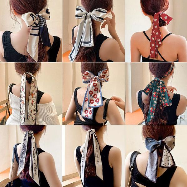 scarves silk scarf hair bandana band women's binding ribbon headdress french headband trendy headrope 2021 ornament, Blue;gray
scarves silk scarf hair bandana band women's binding ribbon headdress french headband trendy headrope 2021 ornament, Blue;gray