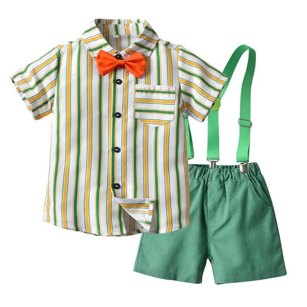clothing sets boys outfit summer toddler kids clothes children cotton striped shirt with red bow + green shorts 4 pcs fashion costume, White
clothing sets boys outfit summer toddler kids clothes children cotton striped shirt with red bow + green shorts 4 pcs fashion costume, White
