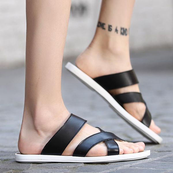 slippers sandalias transpirables sandal men shoes sandals beach sandel for men's flip flops sandale ete homme leather summer soft, Black
slippers sandalias transpirables sandal men shoes sandals beach sandel for men's flip flops sandale ete homme leather summer soft, Black