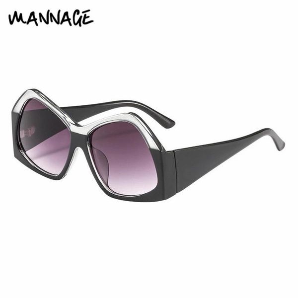 oversize irregular women sunglasses fashion gradient lens shades double colors stitching personality eyewear, White;black
oversize irregular women sunglasses fashion gradient lens shades double colors stitching personality eyewear, White;black