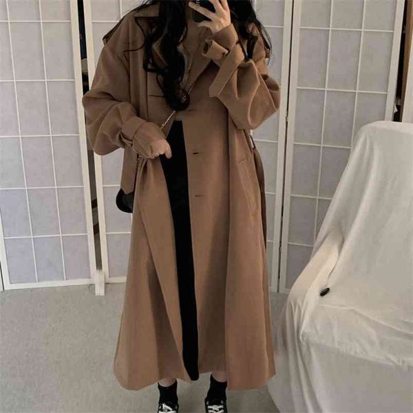 fashion korean ol women trench coat elegant loose long overcoat vintage casual female windbreakerwomen's clothing autumn 210514, Tan;black
fashion korean ol women trench coat elegant loose long overcoat vintage casual female windbreakerwomen's clothing autumn 210514, Tan;black