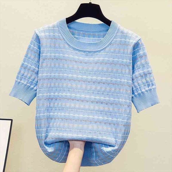 large size women stripe sweaters kint summer loose casual short sleeve o neck female jumper oversized pullover top, White;black
large size women stripe sweaters kint summer loose casual short sleeve o neck female jumper oversized pullover top, White;black