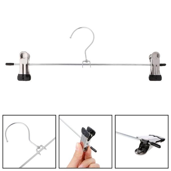 hangers & racks stainless steel pants skirt trouser stand holder with 2 adjustable clips lxac
hangers & racks stainless steel pants skirt trouser stand holder with 2 adjustable clips lxac