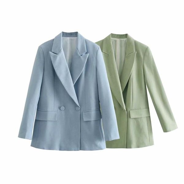 women's suits & blazers blsqr double breasted elegant blazer fashion office lady pockets outwear female summer solid color vintage, White;black
women's suits & blazers blsqr double breasted elegant blazer fashion office lady pockets outwear female summer solid color vintage, White;black