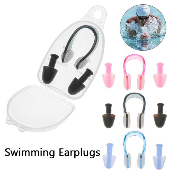 nose clip 1set waterproof soft silicone swimming earplugs protective case prevent water protection ear plug swim dive supplies
nose clip 1set waterproof soft silicone swimming earplugs protective case prevent water protection ear plug swim dive supplies