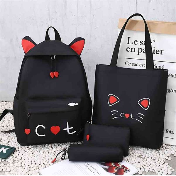 4 piece set schoolbags for teenage girls cute print women backpack school backpack female shoulder bags 210809
4 piece set schoolbags for teenage girls cute print women backpack school backpack female shoulder bags 210809