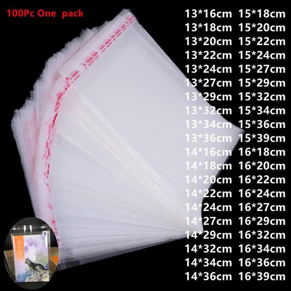 100pc transparent plastic self adhesive bag clear bags party gift cookie packaging wrap
100pc transparent plastic self adhesive bag clear bags party gift cookie packaging wrap