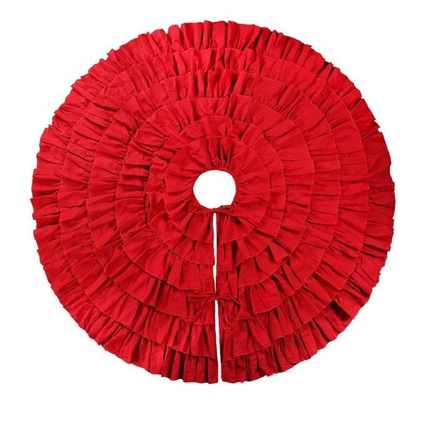 christmas decorations red ruffle tree skirt, 48 inches 6-layer rustic farmhouse for holiday party
christmas decorations red ruffle tree skirt, 48 inches 6-layer rustic farmhouse for holiday party
