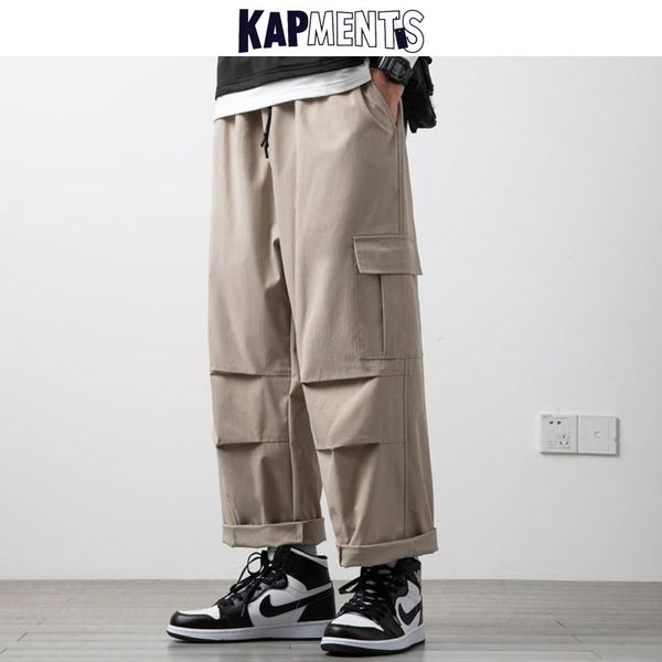 men's pants kapments men wide leg cargo sweat causal 2021 mens japanese streetwear harajuku vintage joggers male kpop baggy sweatpants, Black
men's pants kapments men wide leg cargo sweat causal 2021 mens japanese streetwear harajuku vintage joggers male kpop baggy sweatpants, Black