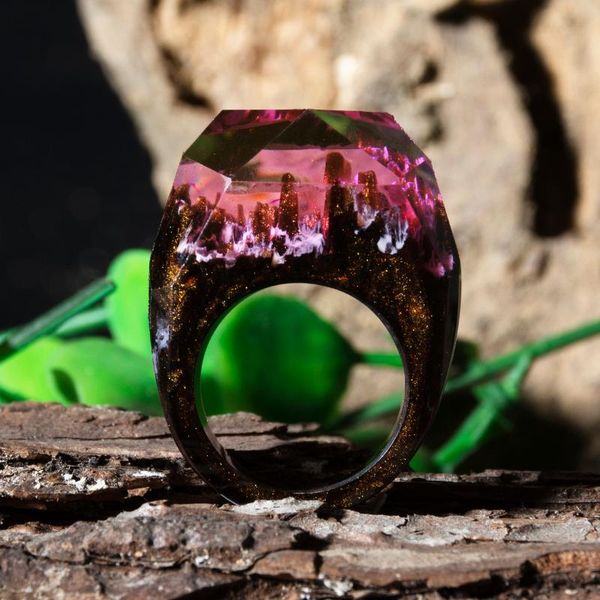 cluster rings night wooden resin ring eco epoxy jewelry green wood the secret of magical world in a tiny landscape, Golden;silver
cluster rings night wooden resin ring eco epoxy jewelry green wood the secret of magical world in a tiny landscape, Golden;silver