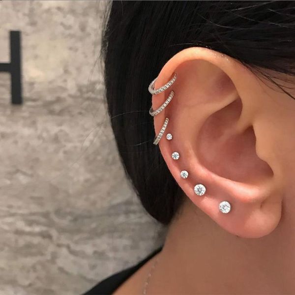 hoop & huggie vintage cubic zirconia round stud earring set for women different sizes crystal rhinestone earrings jewelry accessories, Golden;silver
hoop & huggie vintage cubic zirconia round stud earring set for women different sizes crystal rhinestone earrings jewelry accessories, Golden;silver