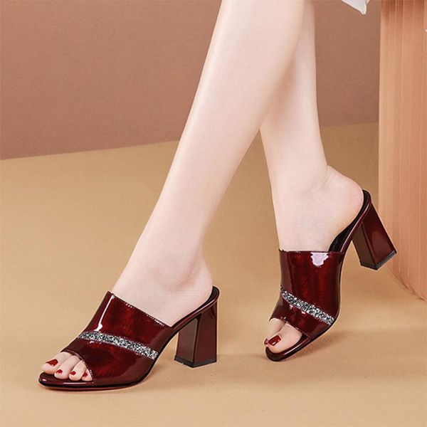slippers 2021 summer women slipper high heels dress shoes peep toe pumps bling fashion slides ol office lady zapatos mujer 9103c, Black
slippers 2021 summer women slipper high heels dress shoes peep toe pumps bling fashion slides ol office lady zapatos mujer 9103c, Black