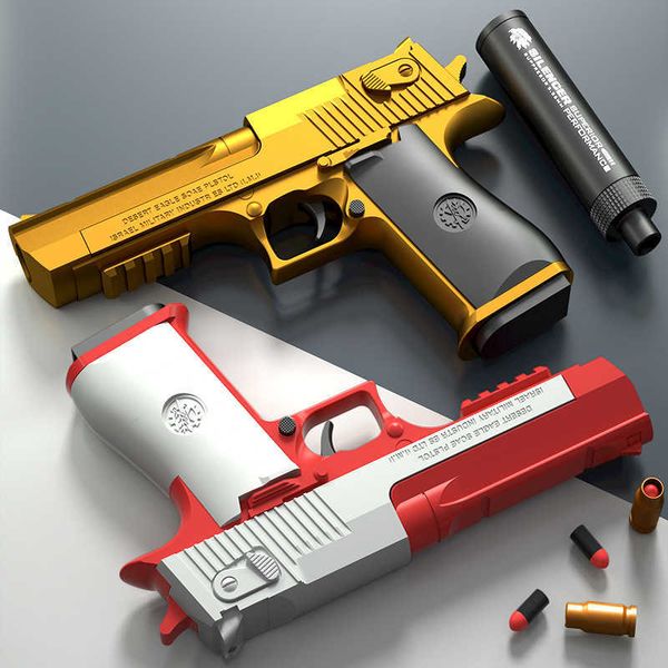 silver gray shell throwing gun desert eagle pistol soft bullet soft glue gun children's machine boys and girls toy
silver gray shell throwing gun desert eagle pistol soft bullet soft glue gun children's machine boys and girls toy