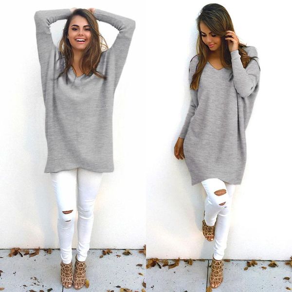 women's sweaters women sweater dress v-neck long sleeve pullovers loose knitted oversized jumper casual autumn winter, White;black
women's sweaters women sweater dress v-neck long sleeve pullovers loose knitted oversized jumper casual autumn winter, White;black