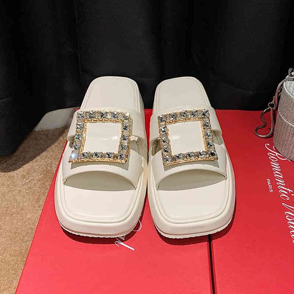 sandal square buckle slippers women outer wear summer fashion beach lazy thick-soled sandals, Black
sandal square buckle slippers women outer wear summer fashion beach lazy thick-soled sandals, Black